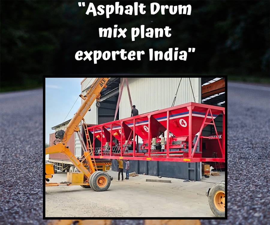 Asphalt Drum Mix Plant Exporter india